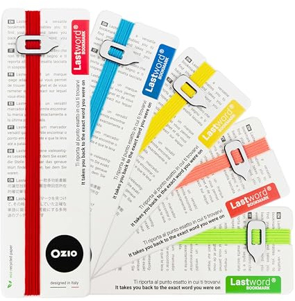 Besondere Lesezeichen, elastisches Lesezeichen für Männer, Frauen und Kinder, ausgezeichnete Geschenkidee für Leser, Abschluss, Geburtstag, nette Geschenke für Lehrer, Design-Geschenke - 5 Lastword