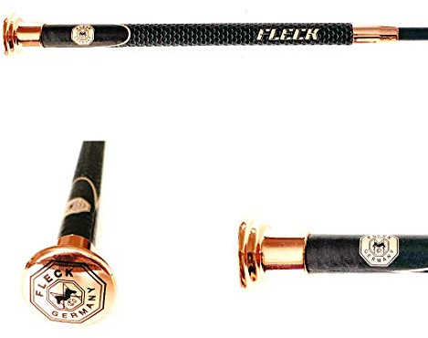 Fleck - Dressurgerte Gerte Reitgerte Carbon Ultraleicht (100 cm, Rose Gold)