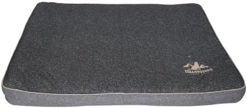 Tyrol Master T80 Comfort Yellowstone, Matelas pour Chien de Sol, Accessoire Usage Intérieur, Lavable en Machine à 30°, Double Face & Déhoussable, pour Moyens & Grands Chiens, 80x60x7 cm