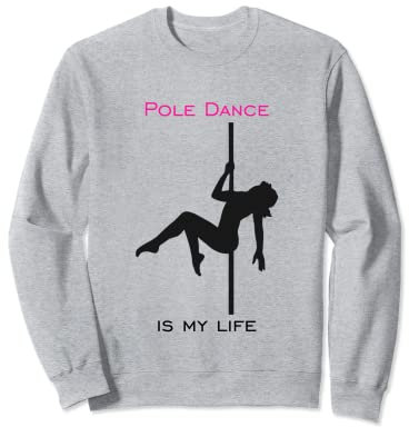 Poledance Silhouette Stange Training Zubehör Frauen Sweatshirt