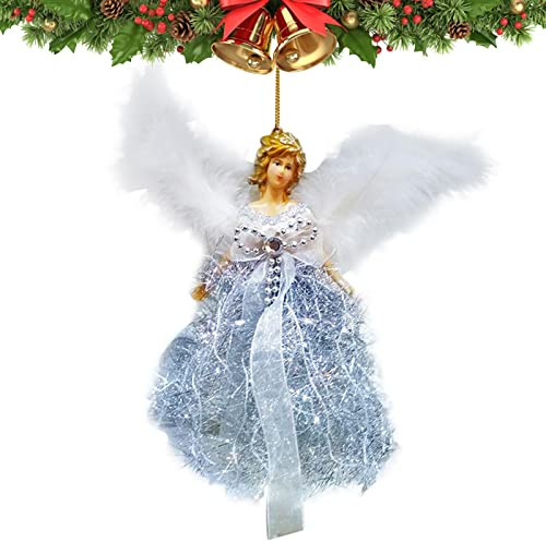 Weihnachtsengel Anhänger,Engel Baum Weihnachtsschmuck | Christbaumspitze Engel Ornamente, Baum hängende Puppen dekorative Engel Anhänger