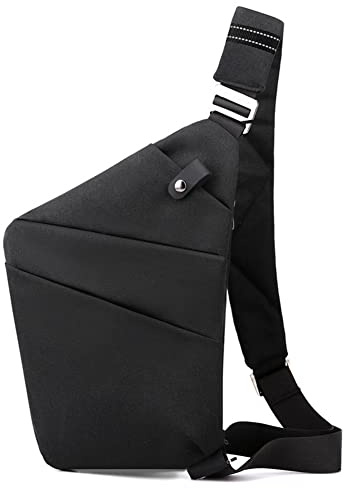 DKIIL NOIYB Sling Bag for Men Women Personal Flex Crossbody Purse Nylon Anti Theft Chest Bag with Multi Pockets for Travel Outdoor