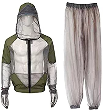 YARNOW Outdoor Mesh Anzug Für Angeln Und Camping Atmungsaktives Schützendes Design Camouflage Xl Insektenschutz Für Freizeitaktivitäten
