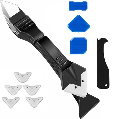 5 in 1 Silicone Sealant Remover Sealant Finishing Tool,Silicone Remover Tool,Easy-to-use Tool Kit Set Scraper Caulking Mould Removal DIY