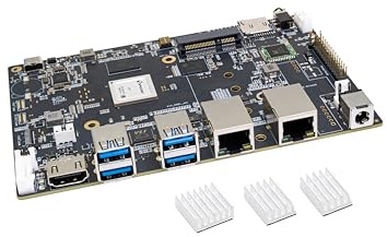 Banana Pi BPI-F3 8-Core RISC-V K1 Chip SBC, 2.0TOPS AI-Performance CPU Single Board Computer, mit 2X GbE Ethernet für AI Edge Computing, NAS Netzwerkspeicher und Laptop Alternativen (2+8GB Bundle1)