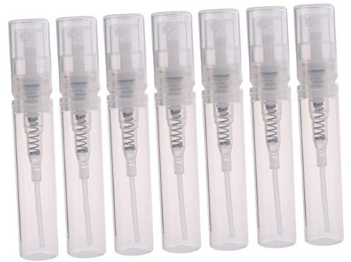 BELLIFFY Bottiglia Spray Vuota 5ml in Plastica, Set da 30 Pezzi | Formato Tascabile, Design a Vuoto, Riutilizzabile, per Profumo e Acqua, Trasparente