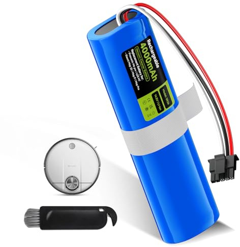 Mspalocell Batteria Sostitutiva 4000mAh/14,8V per Proscenic M6 Pro/LDS M7, per Xiaomi Vacuum Mop 2S / Mop P/Mop Pro Batteria dell'aspirapolvere