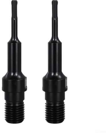 EpheyFIF 2Pcs Electric Drill Screwdriver Extension, Core Drill Bit Adapter 1-1/4inch UNC Thread Male To For PLUS MAX Shank Conversion, Drill Bit Holder(PLUS)