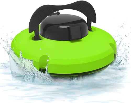 Robot aspirador automático inalámbrico para piscina, batería recargable de larga duración, ideal para piscinas grandes y depósitos de agua de hasta 100㎡