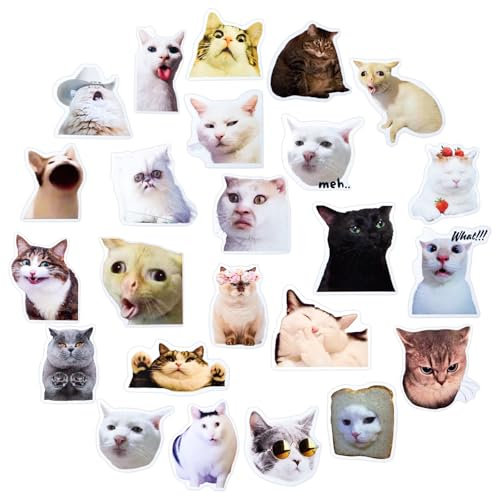 Sxutop 24 Piezas Imanes de Gatos para Nevera Imanes de Refrigerador Divertidos Imane Pequeños Decorativos Juego de imanes Animales para Nevera Cocina Pizarra Blanca