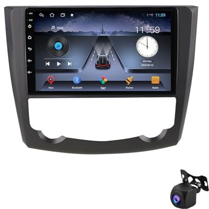 Android 13 Autoradio per Renault Kadjar 2015-2019 navigatore satellitare ricevitore audio integrato schermo touchscreen HD 9 Bluetooth 5.0 GPS CarPlay Android Auto SWC(B WIFI 4-Core 2G+)