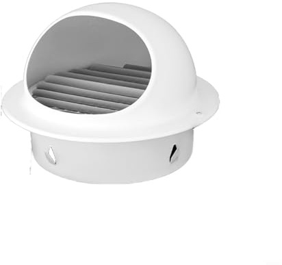ZYNCUE Rejilla de ventilación de pared redonda de acero inoxidable Rejilla de ventilación exterior con pantalla de malla para baño, cocina, extractor de aire, conducto de aire(200)