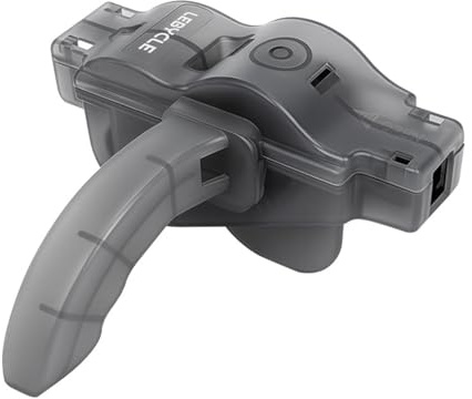 HOUSON Pulitore per catena della bicicletta con sistema di pulizia triplo, spazzole a 360° + modulo filtrante, per MTB/bici da strada, include liquido di riempimento (1,6 x 1,1 cm)