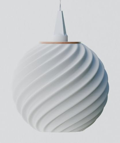 Lampenschirm passend für die Stern A1 Aufhängung (13 cm) | made in Leipzig | Dekolampe | Fensterdeko hängend (Crema)