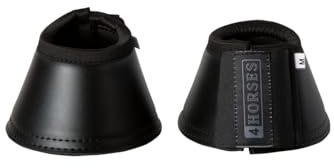 4Horses Hufglocken Extra Strong, besonders robuster Pferde-Hufschutz mit weicher Polsterung, breitem Klettverschluss und Halt