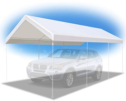 BenefitUSA 10'x20' Carport Replacement Canopy Garage Top Tarp Shelter Cover, Canopy ONLY (w/Edge)