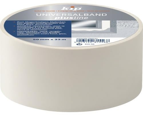 KIP 815-56 Rolle Universalband Malerband Abdeckand Schutzband weiß 50mm x 33m