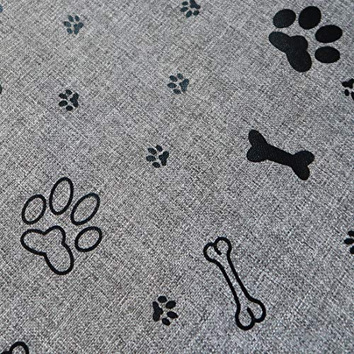 HEKO PANELS Oxford Outdoorstoff Meterware wasserabweisend, Bones Grey | Wasserdichte Nähstoffe, Polyester Stoff zum Nähen, blickdicht, OX500, Outdoor- und Innenanwendungen