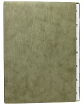 Pultordner Leder, mehrere Register, Nappaleder grün/Pultmappe 1-7, 1-12, 1-31 Fächer (Register/Fächer 1-7)