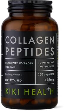 KIKI Health Bovine Collagen Peptides Capsules | 100% Hydrolyzed Supplement for Healthy Skin, Nails, Hair, Bones & Joints | Pure Unflavored Paleo & Keto-Friendly Supplements – 150 Vegicaps