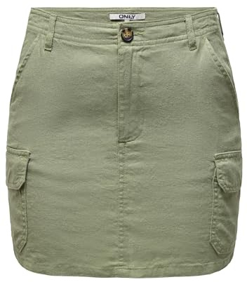 Onlmalfy-Caro Linen Short Skirt PNT