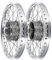 Set: 2x Speichenrad 1,5 x 16 Alufelge poliert + Edelstahlspeichen - für Simson S50, S51, KR51 Schwalbe, SR4