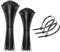 IBXWMNG Lot de 100 serre-câbles électriques en plastique noir - tailles 100mm x 1.9mm et 150mm x 1.9mm - idéaux pour attacher et fixer les câbles en sécurité