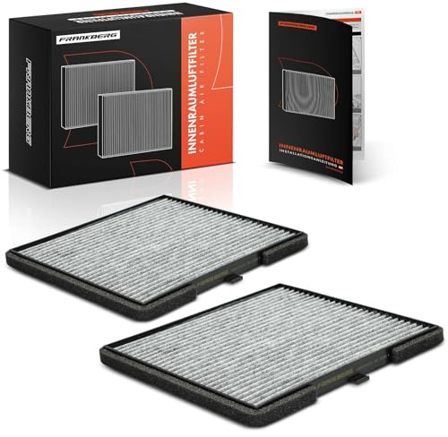 Frankberg 2x Cabin Air Filter with activated charcoal 9713307000 | Compatible with: i10 BA IA, i10 sedan, EON, Picanto TA, Picanto SA, i10 PA