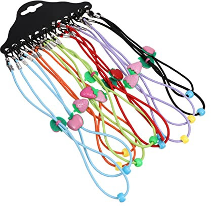 WRITWAA 24stücke Elastische Brillenkette Bunte Gläser Kette Brillenband Brillenhalter Für Lesebrille Und Sonnenbrille