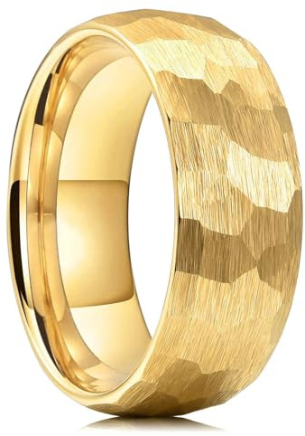 Hasdnker Ring Ringe Damen Bijouterie Herren Mode Gehämmerte Facettenreiche Ringe Für Männer Frauen Schwarz Gebürstet Paar Ring Hochzeit Verlobungsschmuck
