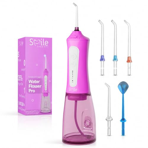 Smile Therapy Water flosser for Teeth, Removes Plaque & Debris, 5 Modes