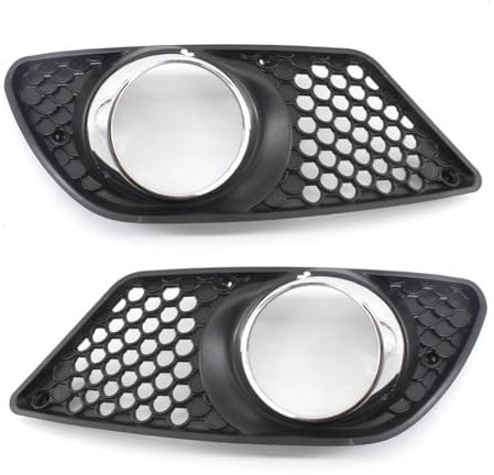 Lampen Abdeckung Grill Kompatibel Mit Benz C-Klasse Für W204 Für AMG 2008 2009 2010 Nebelscheinwerfer-Fronthaubengitter, Frontstoßstange, Nebelscheinwerfergitter, Abdeckrahmen, Blende A2048850353
