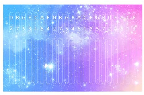 Daumenklavier-Aufkleber, Tastatur-Instrumente, Zubehör für Anfänger, Anfänger, Kalimba-Aufkleber, 21 Tasten, Daumenklavier-Aufkleber