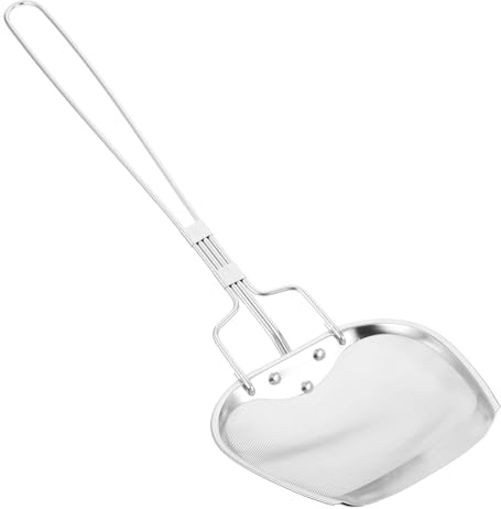 FUNNETOYU Cuillère Passoire Cuisine Acier Inoxydable avec Manche Long Tamis Multifonction pour Frites Œufs Pochés Légumes et Viandes Ustensile et Pratique