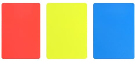 Folpus Cartes d'arbitre de Football, Cartes de pénalité d'arbitre pour Jeu Sportif, kit d'arbitres Multifonctionnel en PVC avec Avertissement et