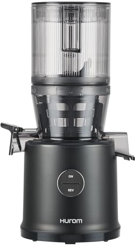 Hurom H80-ST Slow Juicer | Elektrisk Kallpressad Juicepress för Frukt & Grönsaker | 2,2L Kapacitet | Automatisk Juicefunktion | BPA-fri | 200W | 15 Års Garanti | (Matt svart)