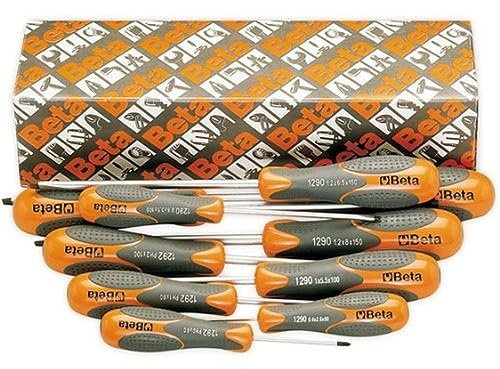 Beta 12930207 Model 1293 /S7 Screwdrivers for Cross Head Phillips and Slotted Head Screws, 7 Pieces