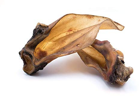 Grobys Rinderohren XL mit Ohrmuschel der leckere Kausnack für Hunde, Verpackungseinheit Stück:50 Stück