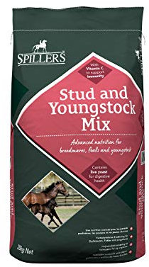 SPILLERS Stud and Youngstock Horse Feed Mix 20KG – Provides Advanced Nutrition for Broodmares, Foals and Youngstock - Equine Feed to Promote Bone Health