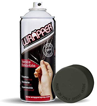 wrapper 400WRAPPER7107 400 ml Sprüh Folie Ablösbar Lackieren, Greengrau