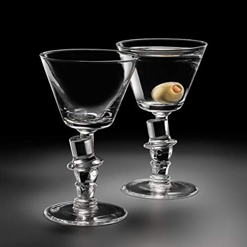 Astor’s Top Hat - Knickerbocker Bar Martini Glass, 2-Piece Set (Gift Box)