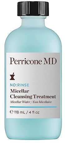 Perricone MD No-Rinse Micellar Cleansing Water 118ml – Ultra-Gentle 3-in-1 Facial Cleanser, Toner & Makeup Remover – Deep Pore Cleansing, Refreshes & Smooths Skin – Lightweight, Fragrance-Free Formula
