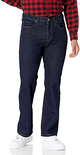 Amazon Essentials Herr Straight-Fit Bootcut Jean, sköljd, 33W x 32L