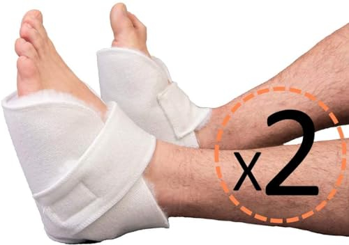 Pack 2 Patucos Antiescaras OrtoPrime - Cojines Antiescaras Pies Codos - Protectores de Cama y Silla de Ruedas - Taloneras Antiescaras Ortopédicas Colchón Antiescaras - Protector Talón 2 Unidades