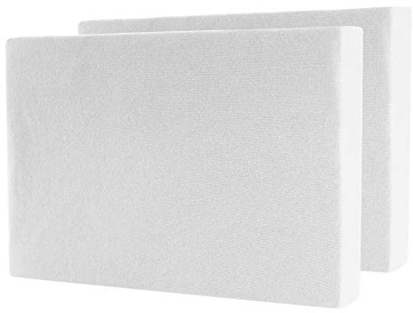 2er Set Spannbettlaken - Serie Maya Doppelpack Spannbetttuch für Matratzen bis 20cm - 90x200cm | 100x200cm, Weiss, 100% Baumwolle, hochwertige Verarbeitung, mit Gummizug