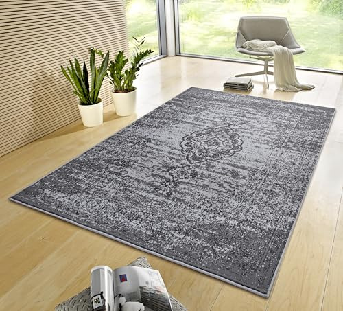 Hanse Home Gloria Orient Teppich 200x290cm – Wohzimmerteppich Mehrfarbig Vintage Teppich Orientalisches Muster für Flur, Esszimmer, Schlafzimmer, Kinderzimmer, Wohnzimmer, Küche – Mouse