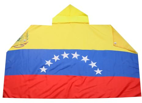 AZ FLAG Capa Venezuela 150x90 cm Venezuelana Poliéster Ligero | Uso interior Capa de aficionado bordes cosidos y acabado ligero