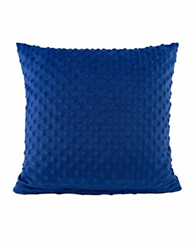 ★ Kuschelkissen mit Namen ★ Baby Geschenke ★Kinder Geschenke ★ Geburt ★ 40x40 cm ★ personalisiertes Kissen★ (Blau Minky)