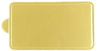 100PCS Mini Cake Boards Golden Cardboard Mousse Cake Base Round Square Rectangle Dessert Display Plates Pastry Decorating Tools-Golden-Rectangle-L