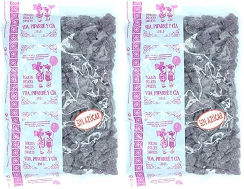 Pifarré 1911 Pastillaje Violetas sin Azúcar 1 Kg 1000 g (Paquete de 2)